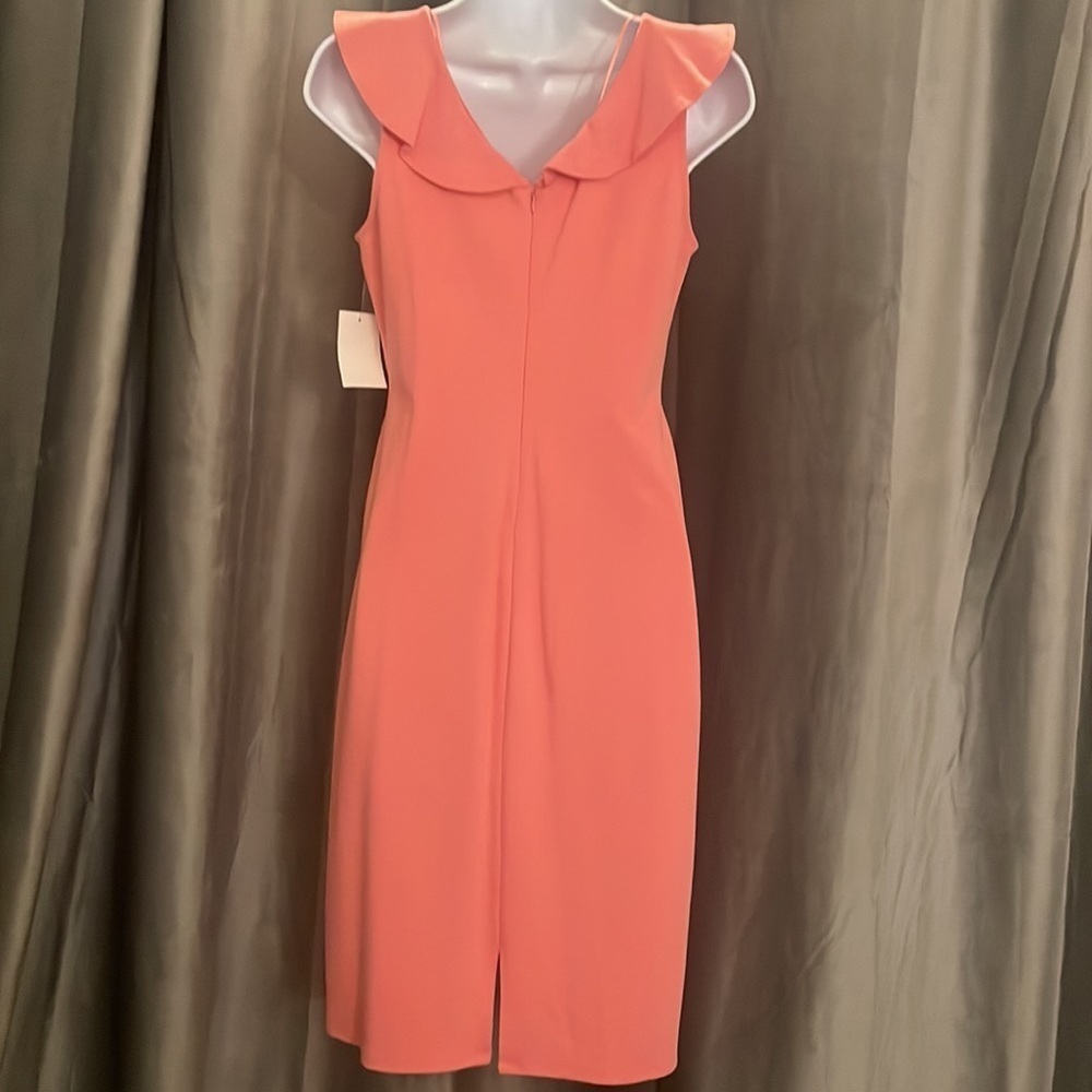 Womens salmon colored dress.  Size small. - Picture 3 of 7